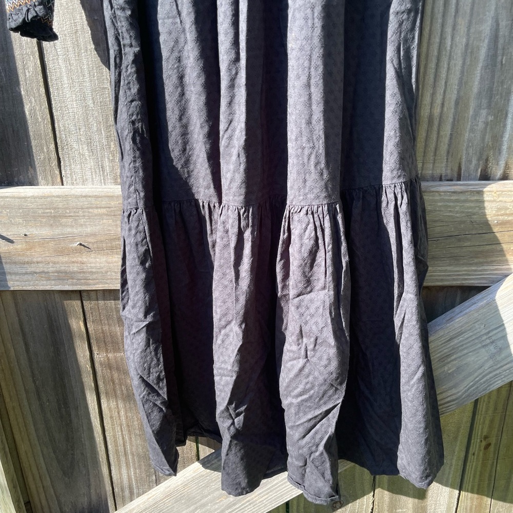 Universal Thread Black Maxi Embroidered Dress Size XS - Picture 10 of 12